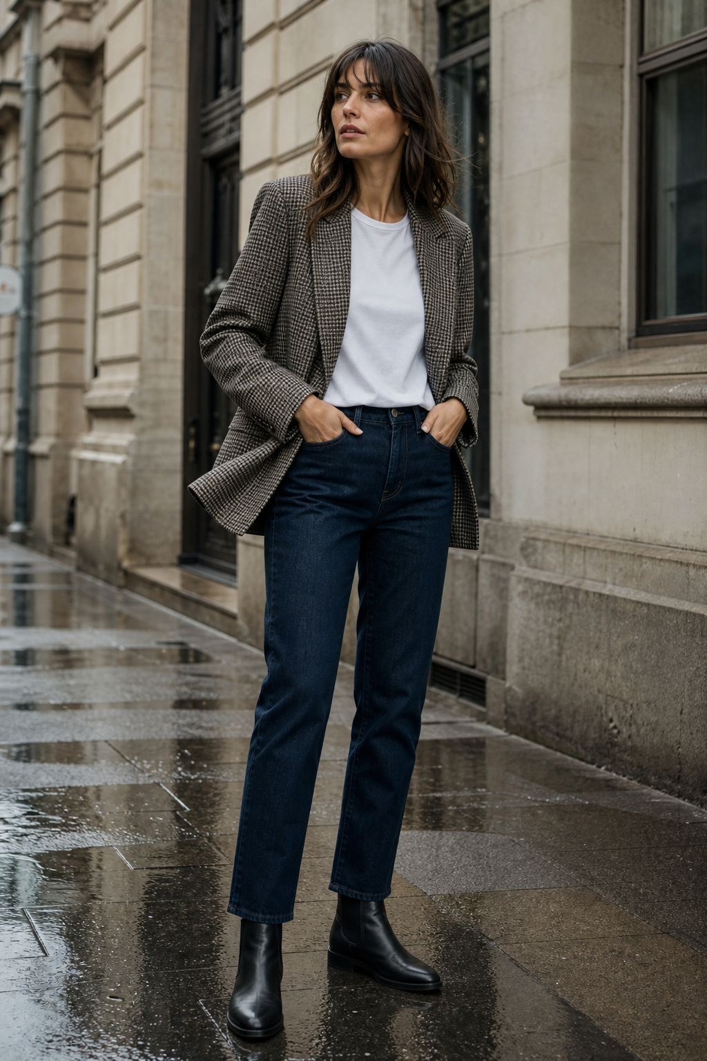 Checked Blazer