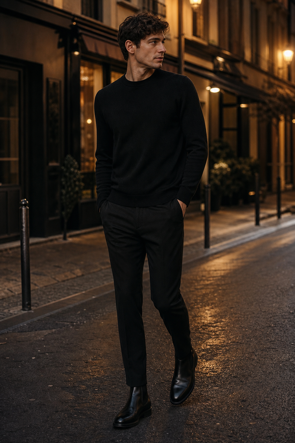 All Black Evening