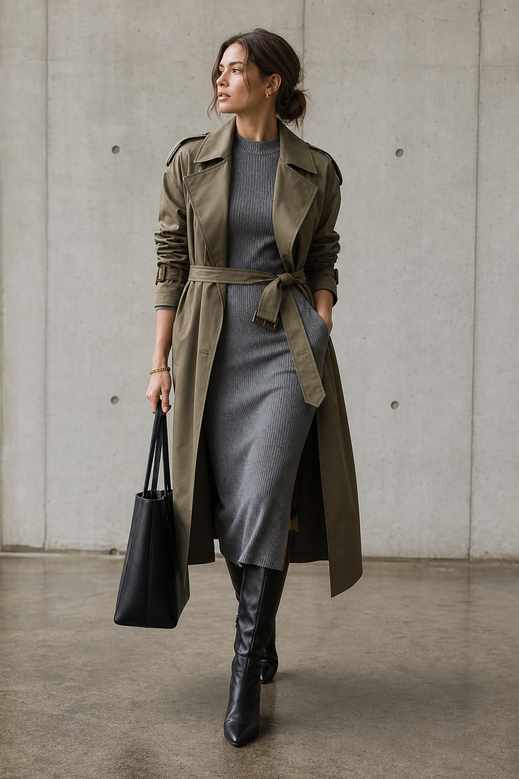 Trench and Knit