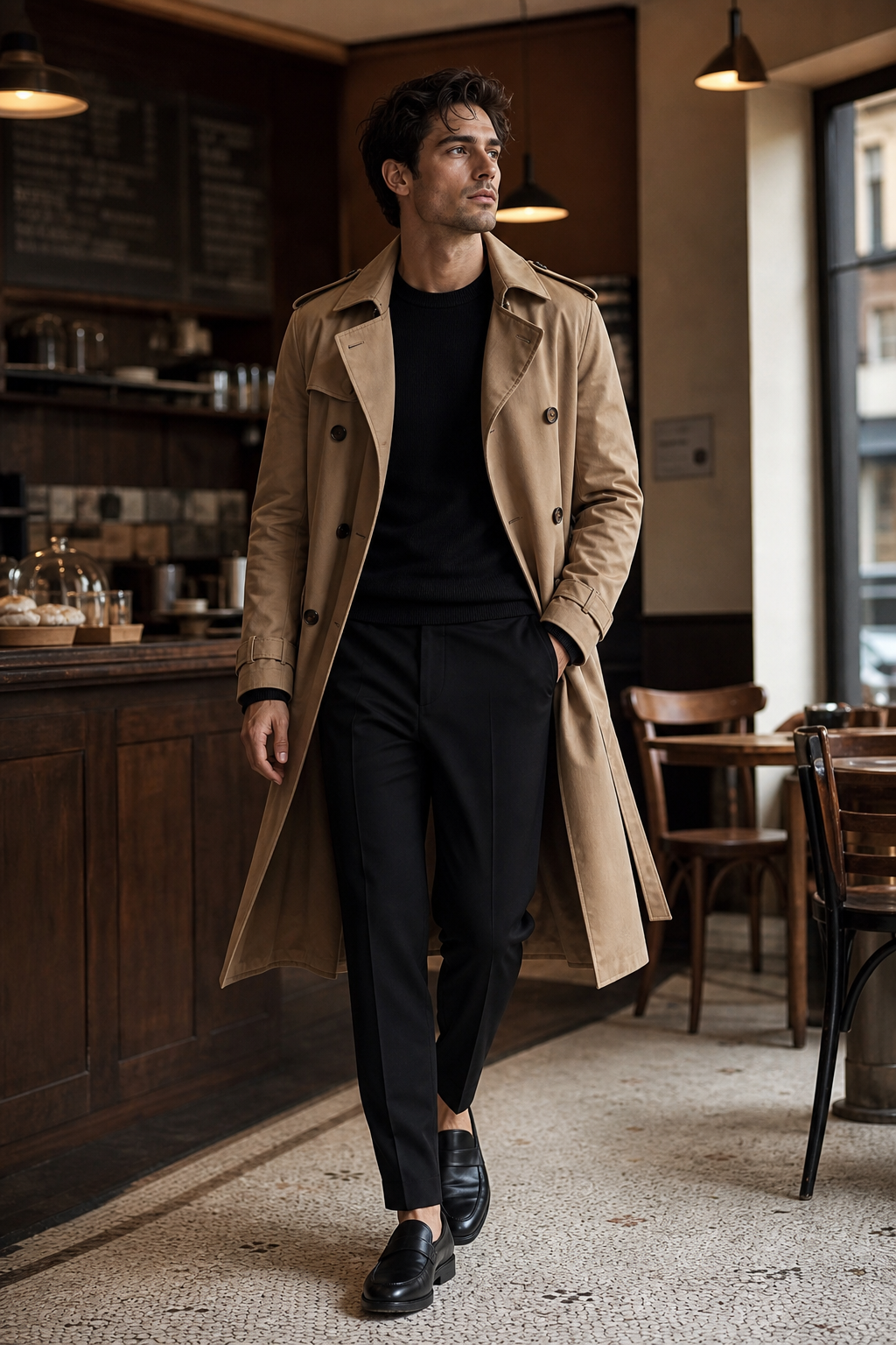 Camel Trench Night