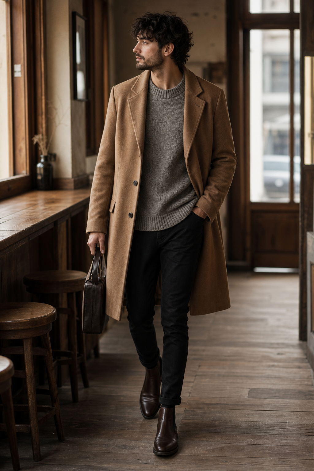 Grey Knit Date