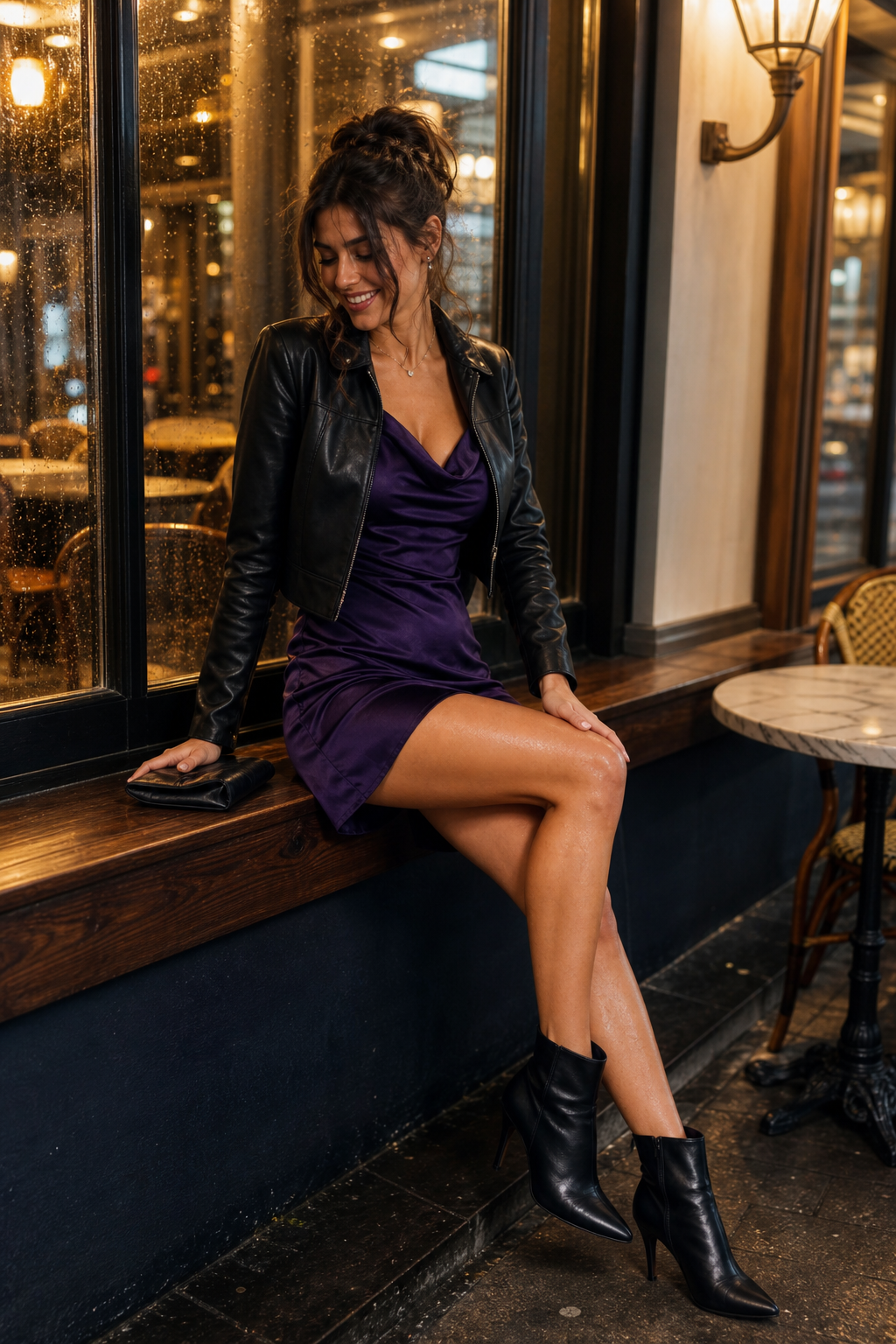 Satin and Leather