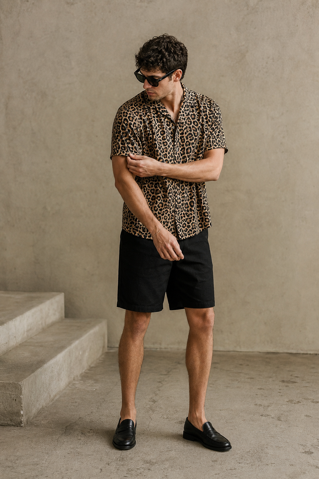 Leopard Camp Shirt