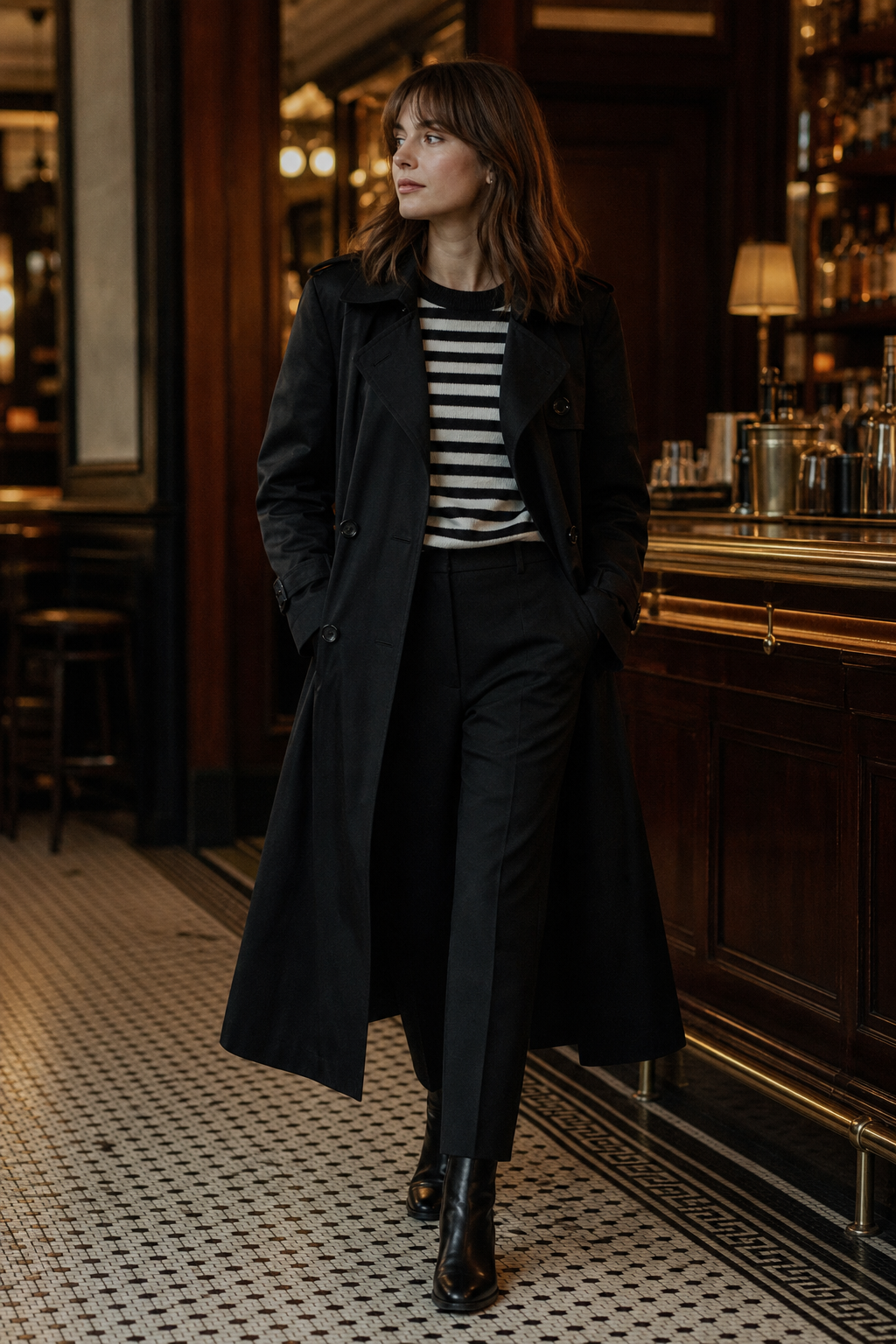 Striped Knit Evening