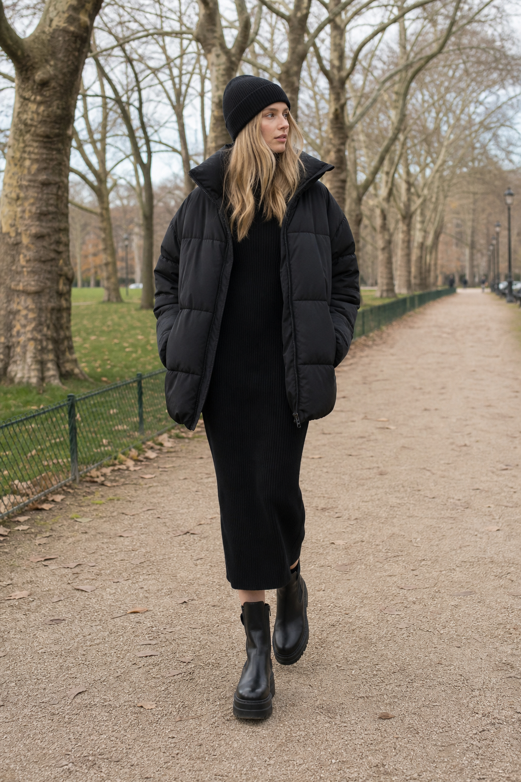 Puffer and Knit