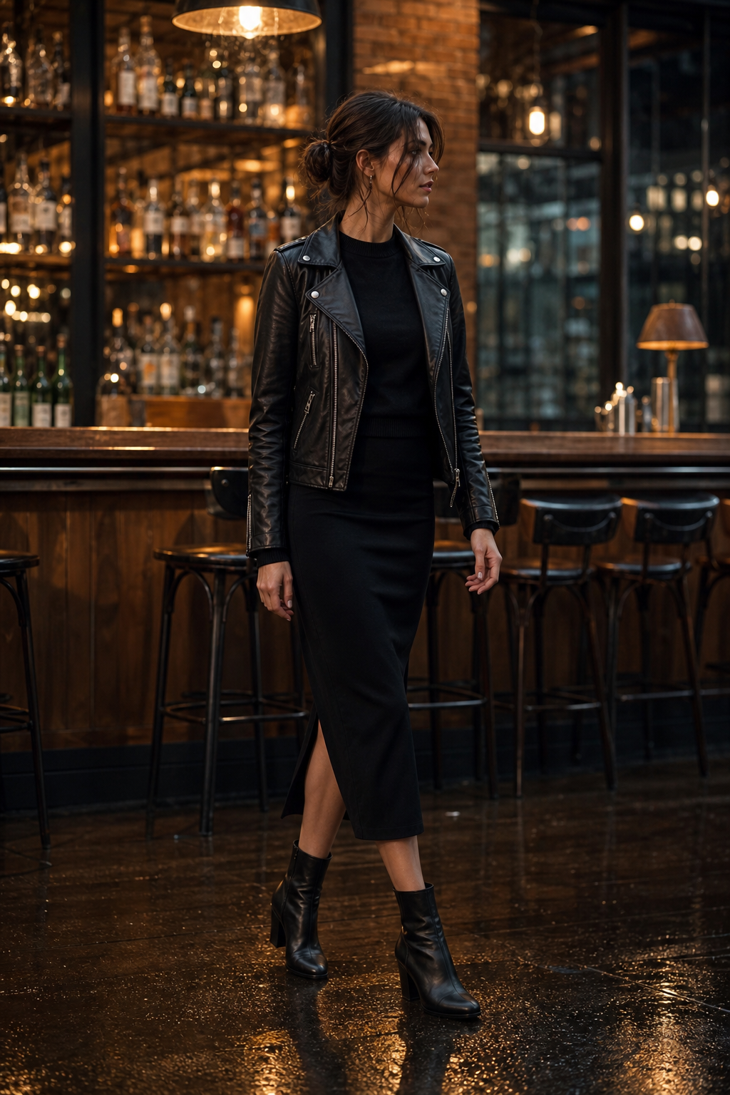 Leather Midi Evening