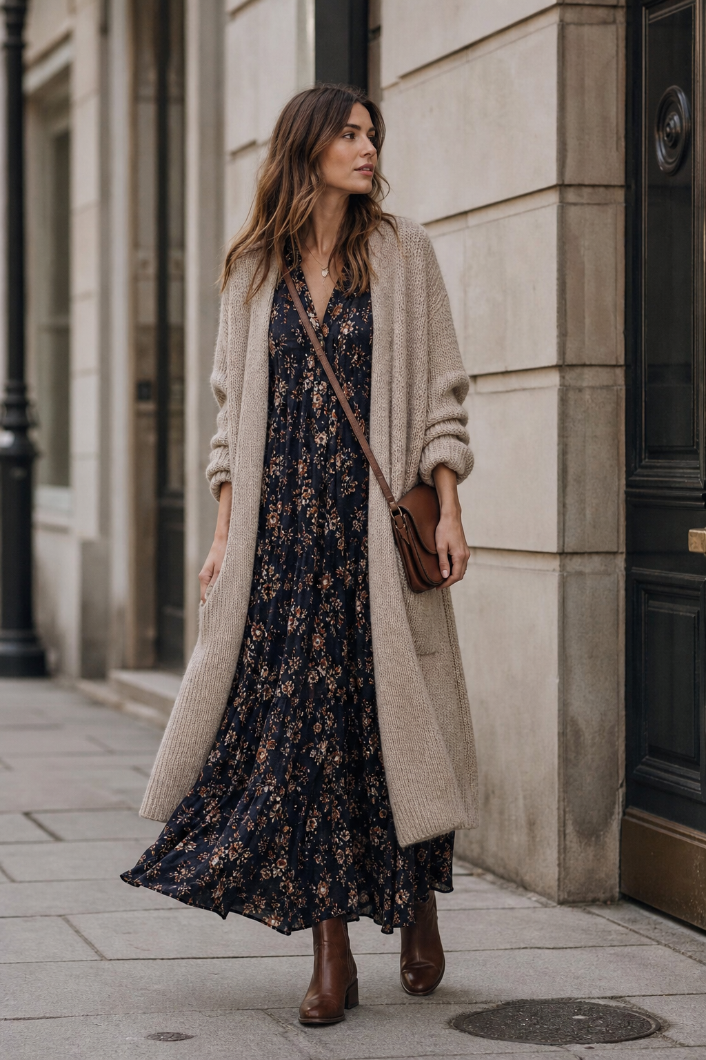 Dark Floral Maxi