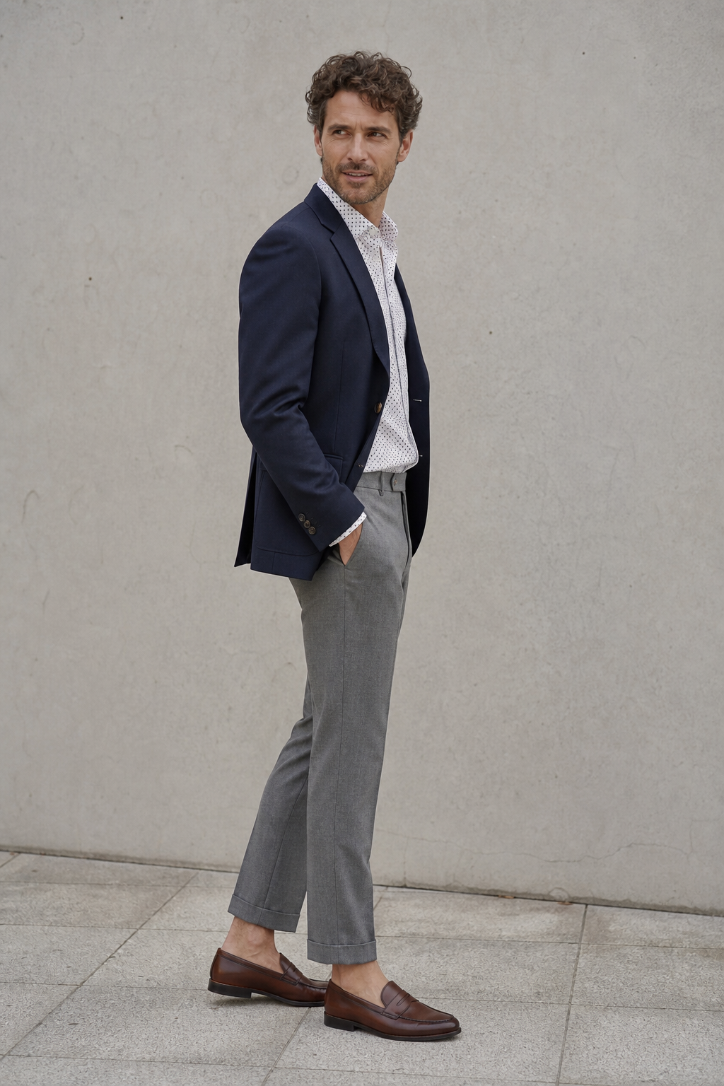 Dotted Blazer