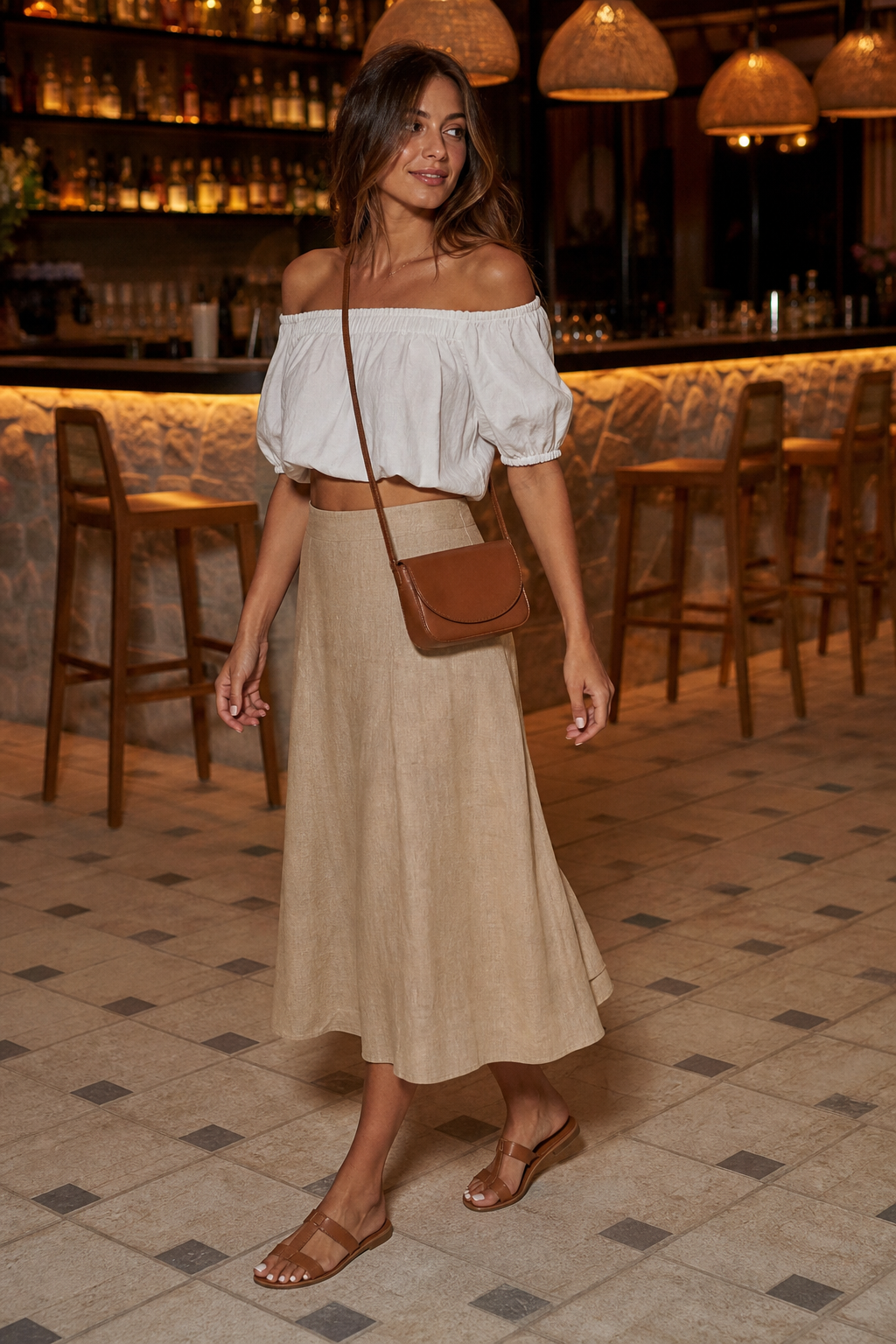 Tan Linen Date
