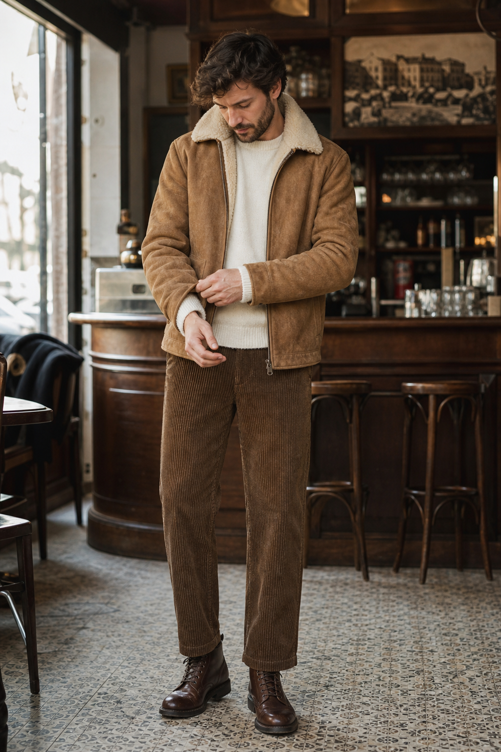 Cord and Shearling