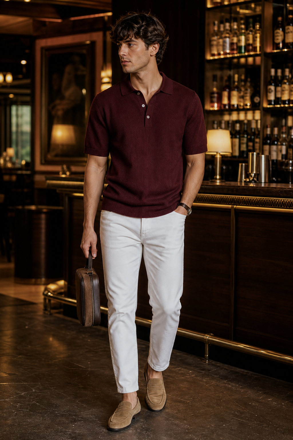 Burgundy Polo